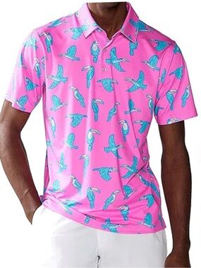 Chubbies Performance Polo 2.0 in The Toucan Do It  NWT [15]